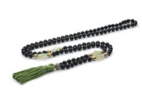 Collana Antracite Mala Tibetani 108 Grani in Pietre dure Agata MT44 BATUR - MT44 BATUR